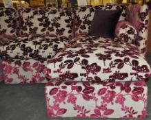 1 x Verona Largo L Shaped Corner Sofa with Footstool – Design by Wade Upholstery - Beautifully