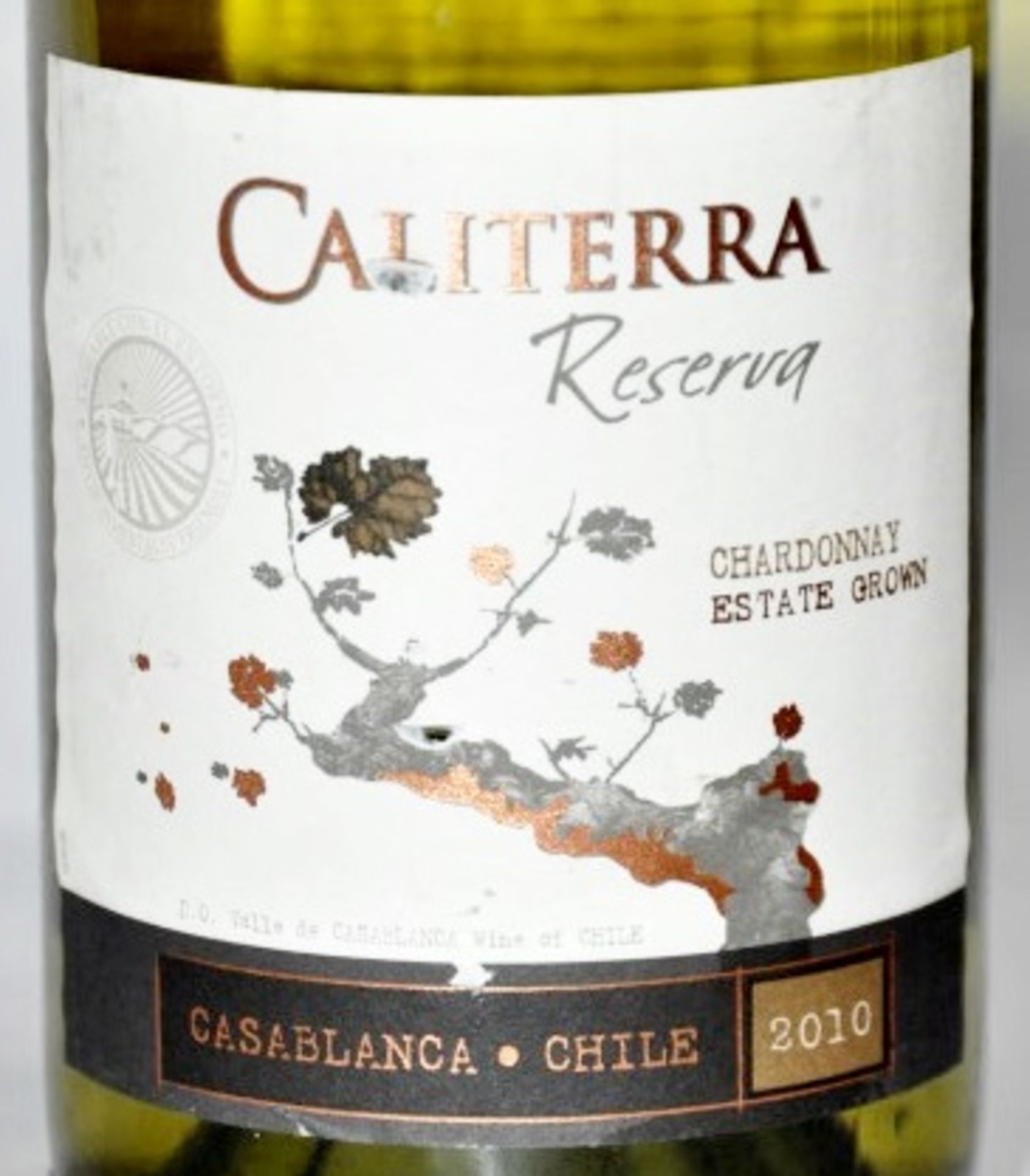 3 x Caliterra Reserva Chardonnay, Casablanca Valley, Chile – 2010/2012 – Bottle Size 75cl - Volume - Image 2 of 3