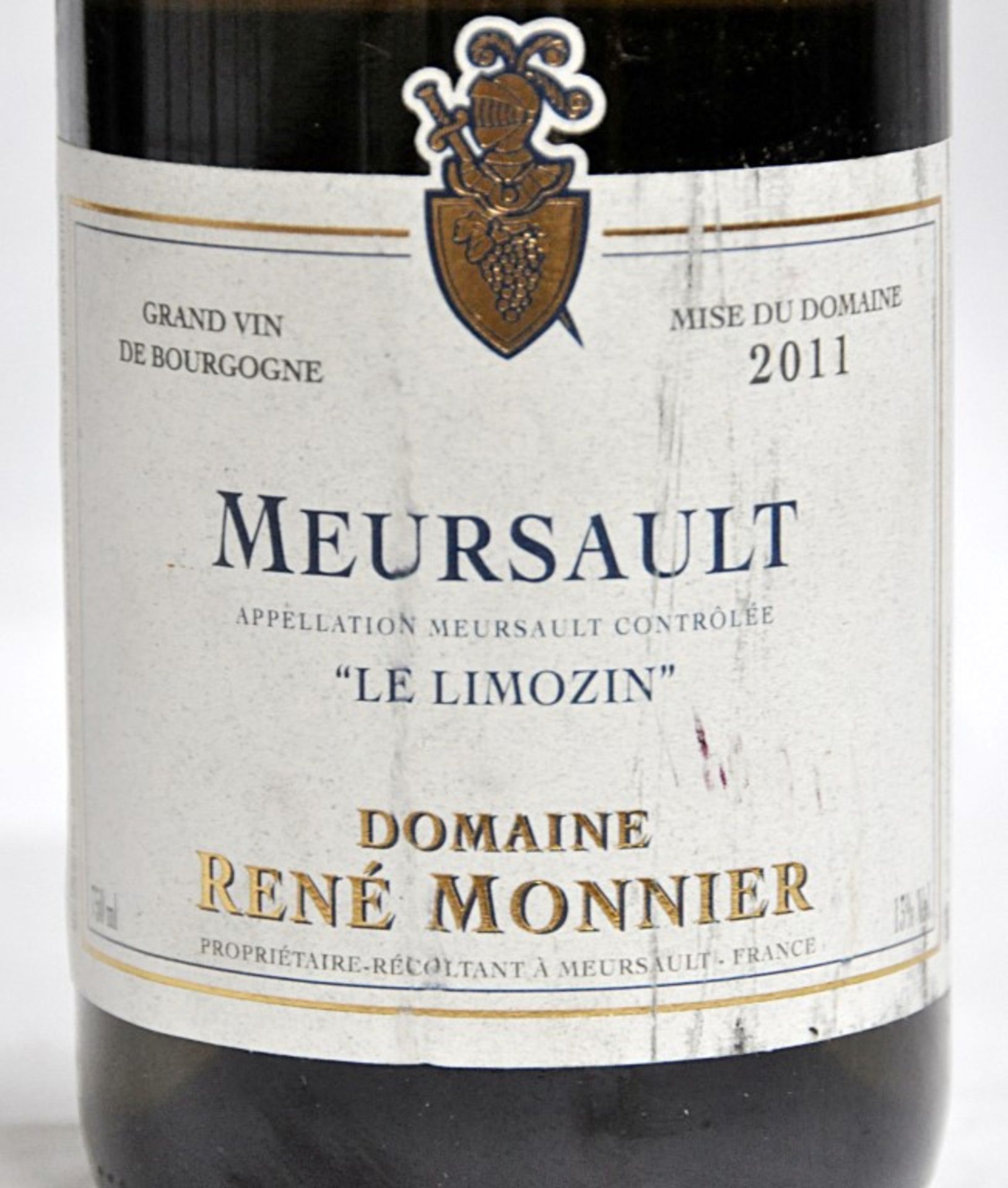 1 x Rene Monnier Meursault Le Limozin – 2011 – French Wine - Bottle Size 75cl - Volume 13% - Ref - Image 2 of 4