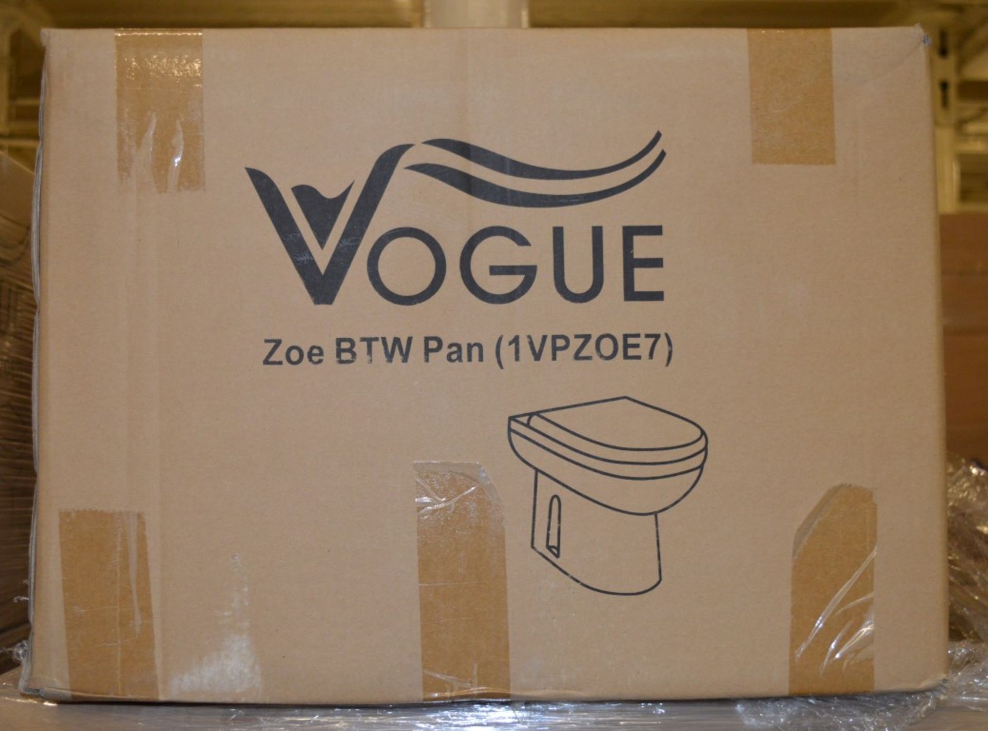 10 x Vogue Zoe Back to Wall Toilet Pans with Soft Close Seats - Vogue Bathrooms - Brand New and - Image 3 of 3