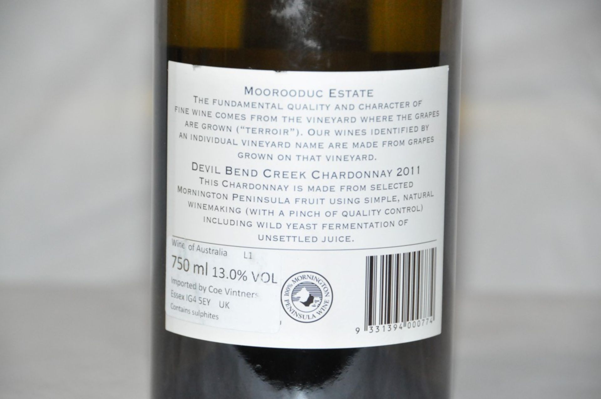 1 x Moorooduc Estate Devil Bend Creek Chardonnay, Mornington Peninsula, Australia - Year 2011 - - Image 3 of 3