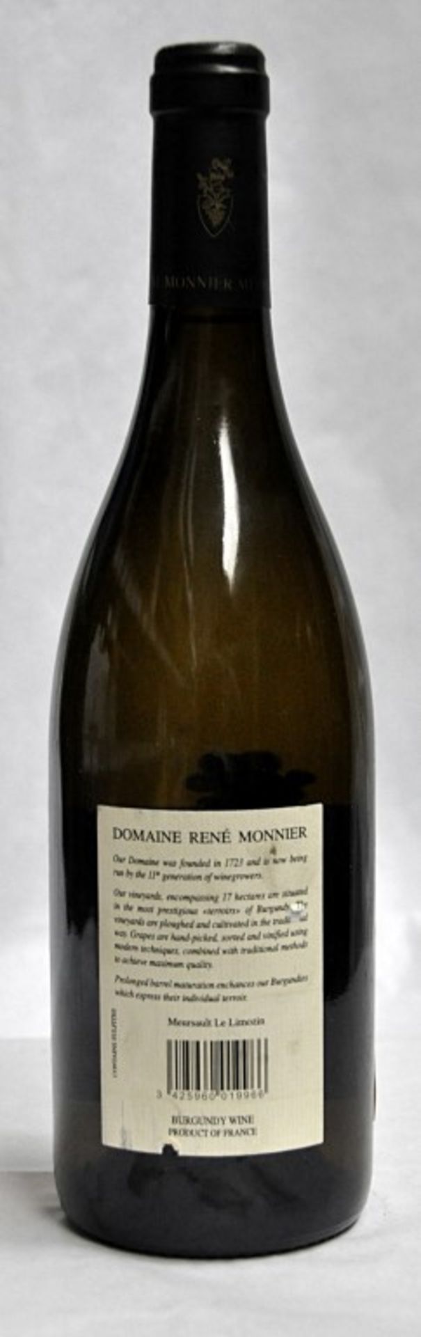 1 x Rene Monnier Meursault Le Limozin – 2011 – French Wine - Bottle Size 75cl - Volume 13% - Ref - Image 4 of 4