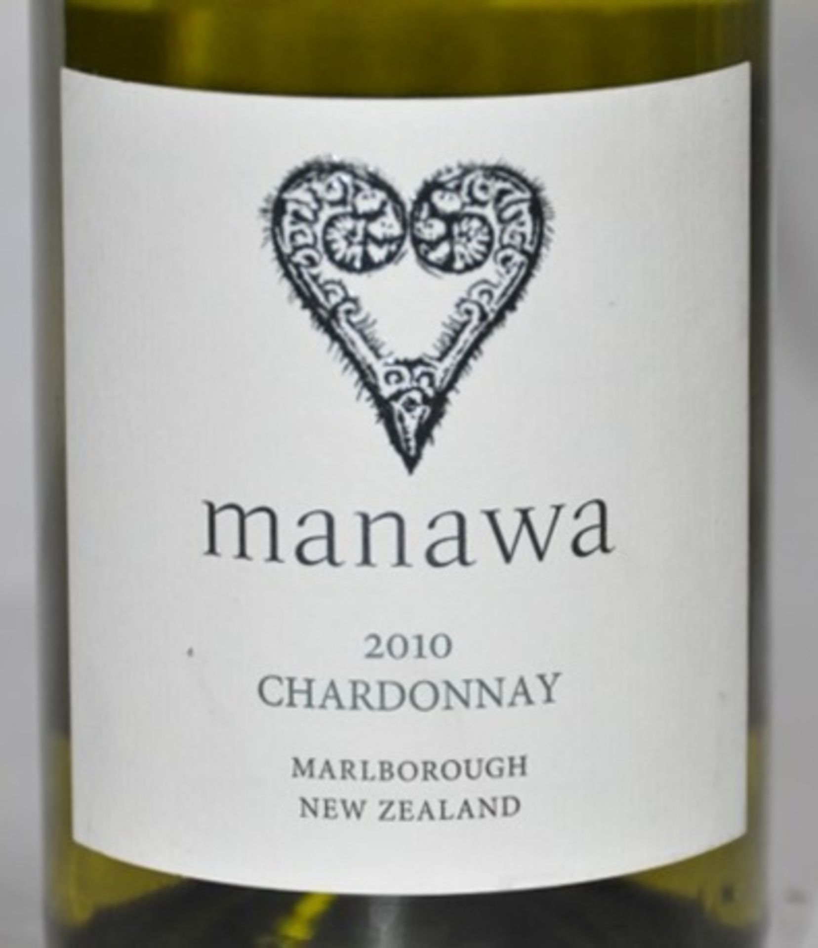 6 x Manawa Chardonnay, Marlborough, New Zealand – 2010 - Bottle Size 75cl - Volume 13.5% - Ref W1161 - Image 2 of 3