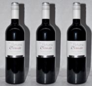 3 x Les Parfums De Chiroulet Cotes De Gascogne Red Wine - French Wine - 2012 - Bottle Size 75cl -