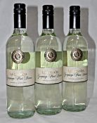 3 x La Casada Gaiganega Pinot Bianco – Italian Wine – 2013 - Bottle Sizes 75cl - Volume 12% - Ref