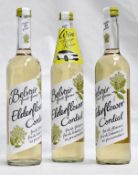 3 x Bottles of Belvoir Fruit Farms “Elderflower Cordial” – Bottle Size 750cl Each - One Bottle Makes