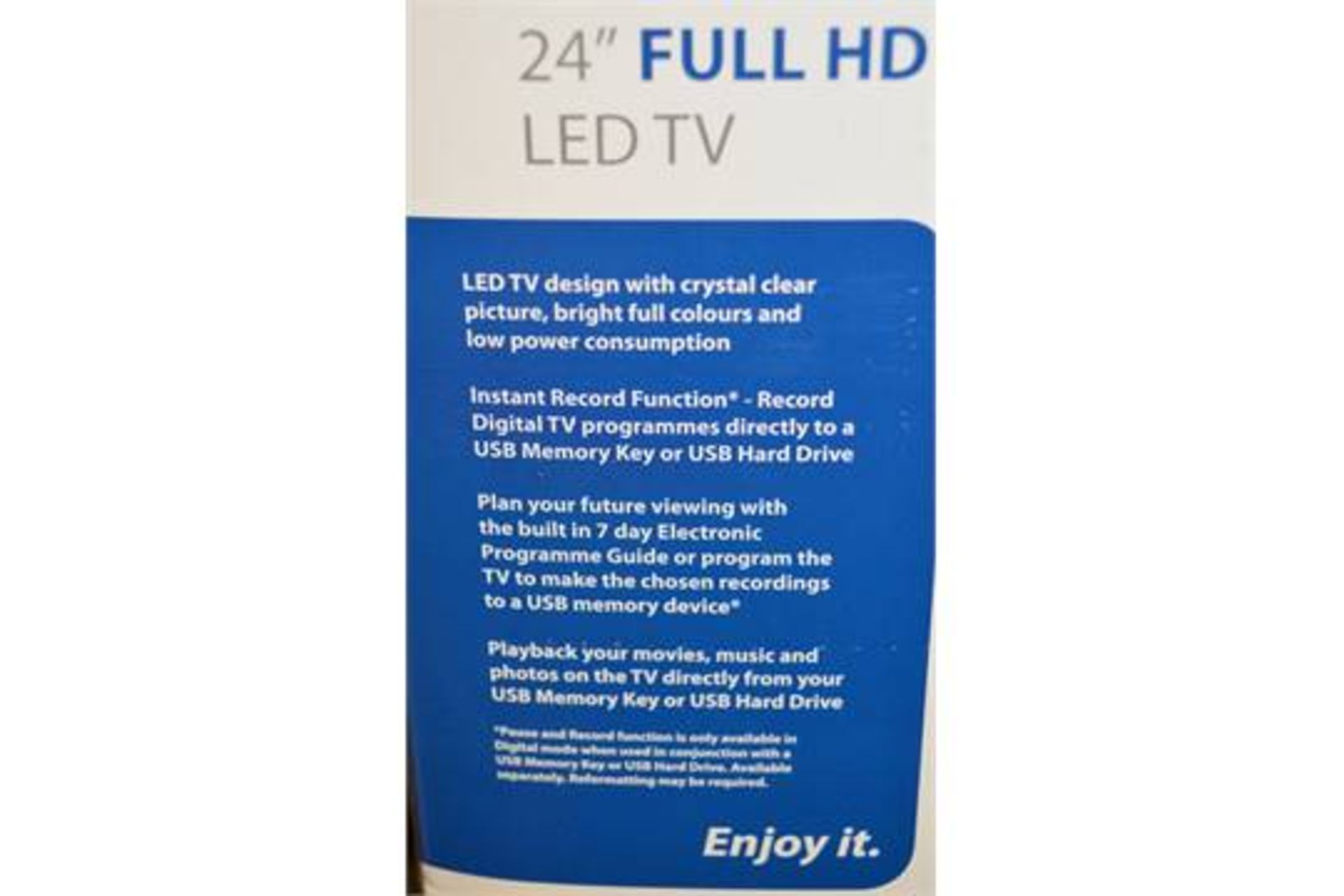 1 x Blaupunkt 24 Inch LED Television - Brand New Boxed Stock - Full 1080p HD - Built In Freeview - - Image 4 of 6