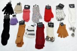 Approx 100 x Assorted Pairs Of Women's / Girls GLOVES – Box2052 – Cool & Modern Designs – Huge