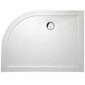 1 x Slimstone Low Profile Offset Left Hand Quad Shower Tray - Vogue Bathroom - Brand New Sealed