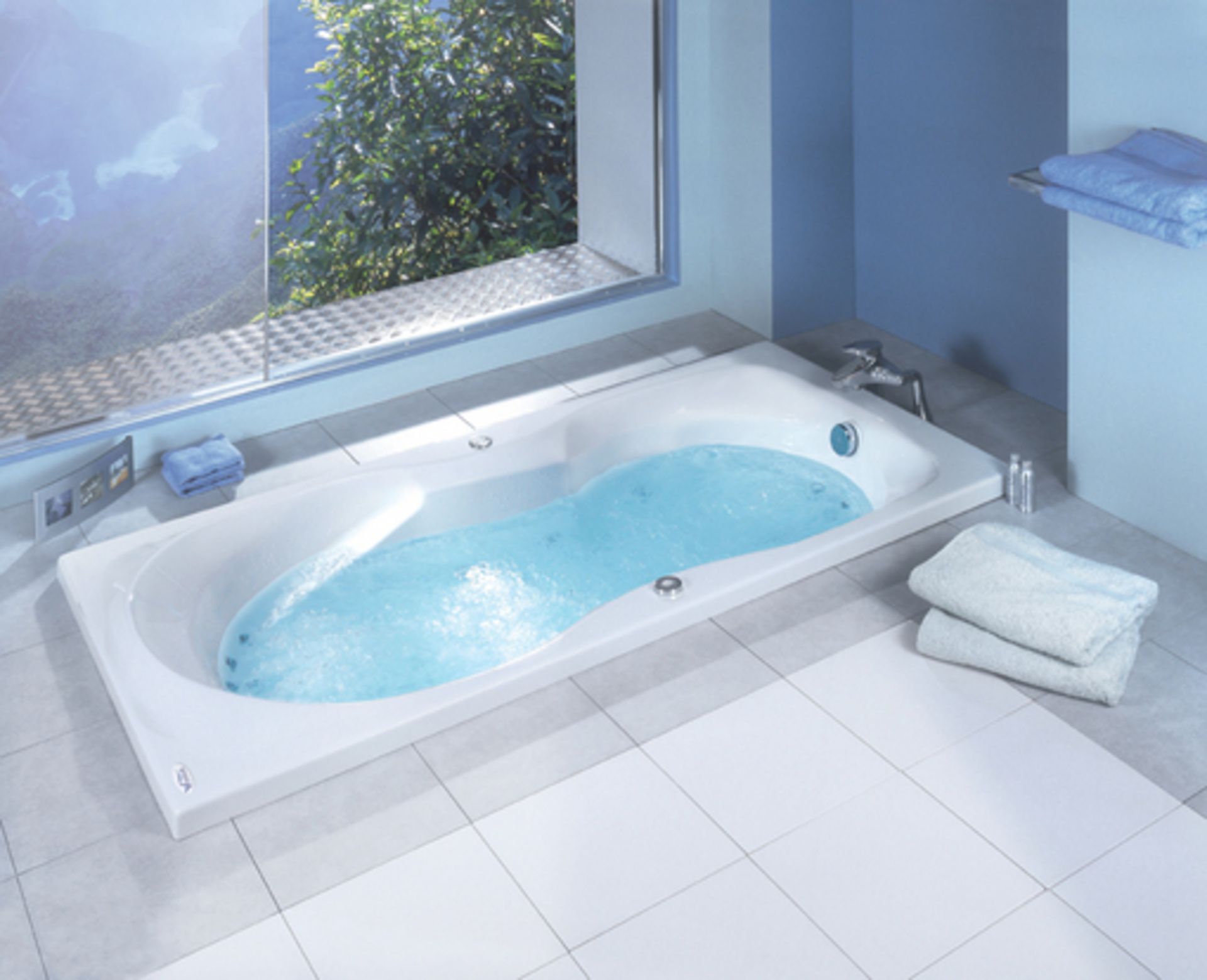 1 x Vogue Bathrooms Sapphire Double Ended Inset Bath Tub - Size: 1800 x 900mm - For The Ultimate - Image 3 of 3