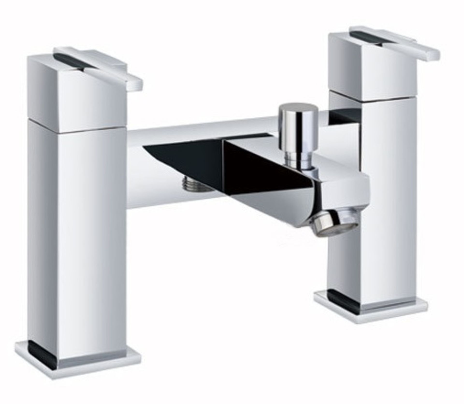 5 x Vogue Series 3 Bath Filler Taps in Chrome - Modern Bath Mixer Taps in Bright Chrome - High