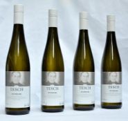 4 x Tesch Riesling – Germany – 2012 - Bottle Sizes 75cl - Volume 11.5% - Ref W1195 - CL101 -