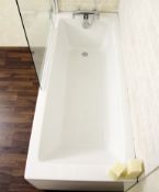 1 x Dovcor Tolima 1700 x 700 Single Acrylic End Bath - Includes Screen - D.001.001.SE - Corensis