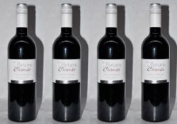 4 x Les Parfums De Chiroulet Cotes De Gascogne Red Wine - French Wine - 2012 - Bottle Size 75cl -