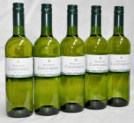 5 x MARQUIS de CANTONELLE, Dry Blanc Vin de Table Français (France) – Bottle Size 75cl - Volume 11.