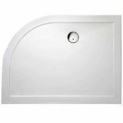 1 x Slimstone Low Profile Offset Right Hand Quad Shower Tray - Vogue Bathroom - Brand New Sealed