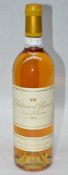 1 x Chateau d'Yquem, Sauternes, France - Year 1995 - Bottle Size 75ml - Volume 13% - Ref: 906 -
