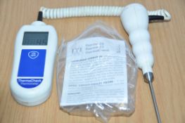 1 x ThermaCheck Thermistor Thermometer With Probe & Case - Recently Removed From A Smart
