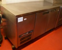 1 x Williams Catering Two Door Countertop Chiller - Commercial Kitchen Equipment - CL105 - Ref GD227