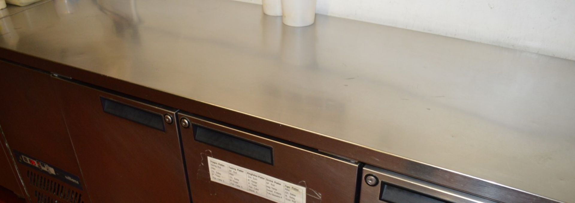 1 x Williams Catering Three Door Countertop Chiller - Commercial Kitchen Equipment - CL105 - Ref - Image 3 of 5