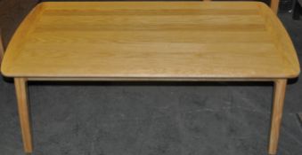 1 x Oak Wood Coffee Table – Ex Display – Good Condition - Dimensions : 120x65x45cm – CH210 - CL050 –