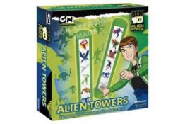 6 x Cartoon Network BEN 10 Alien Force ALIEN TOWERS Games - Can You Guess The Order of The