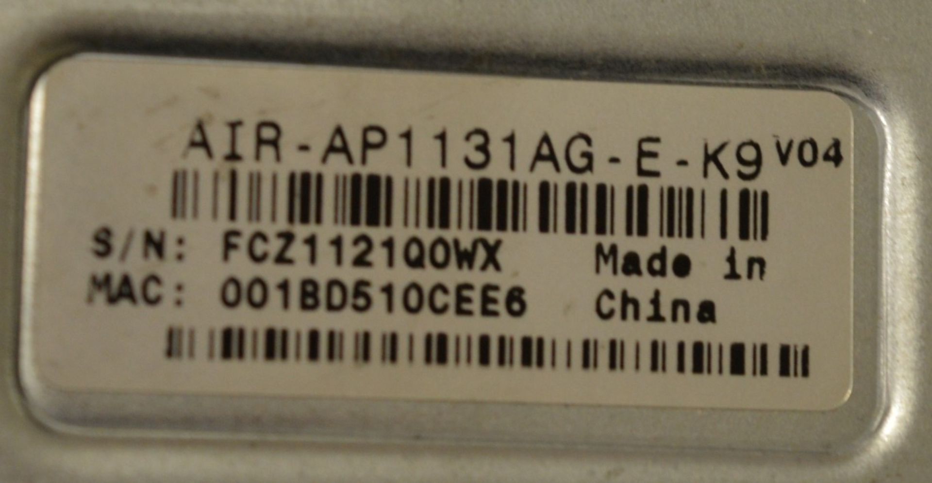 1 x Cisco Aironet 1131AG 54 Mbps Wireless G Router - Model AIR-AP1131AG-E-K9 - Low-profile - Image 3 of 3