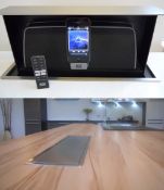 1 x S-Box Pop Up Kitchen iDock Docking Station - Stainless Steel - Altech Lansing Ipod Dock with