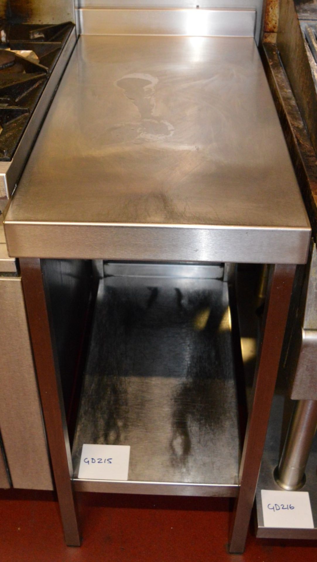 1 x Stainless Steel Commercial Counter Table Unit - H86 x W40 x D77 cms - Ref GD215 - CL105 - - Image 3 of 3