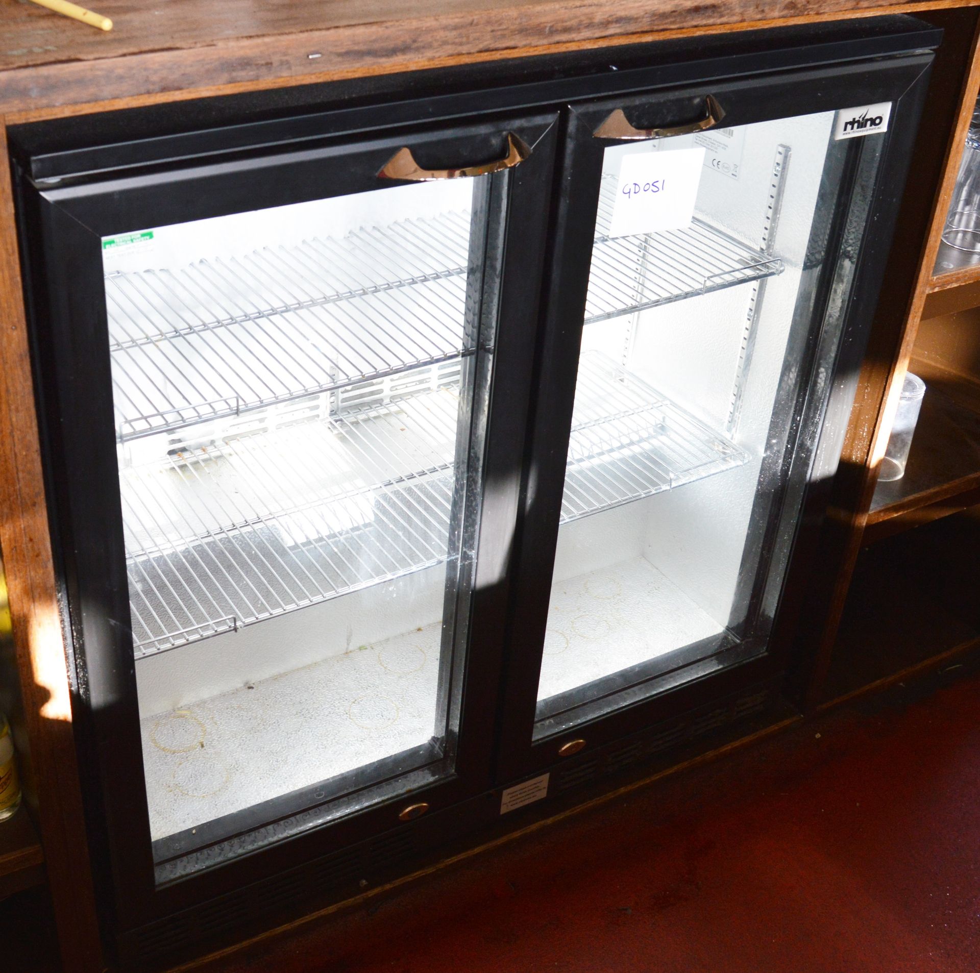 1 x Rhino D-Monaco- H Two Door Bottle Cooler With Internal Shelves - BEER FRIDGE - Ideal For Pubs,