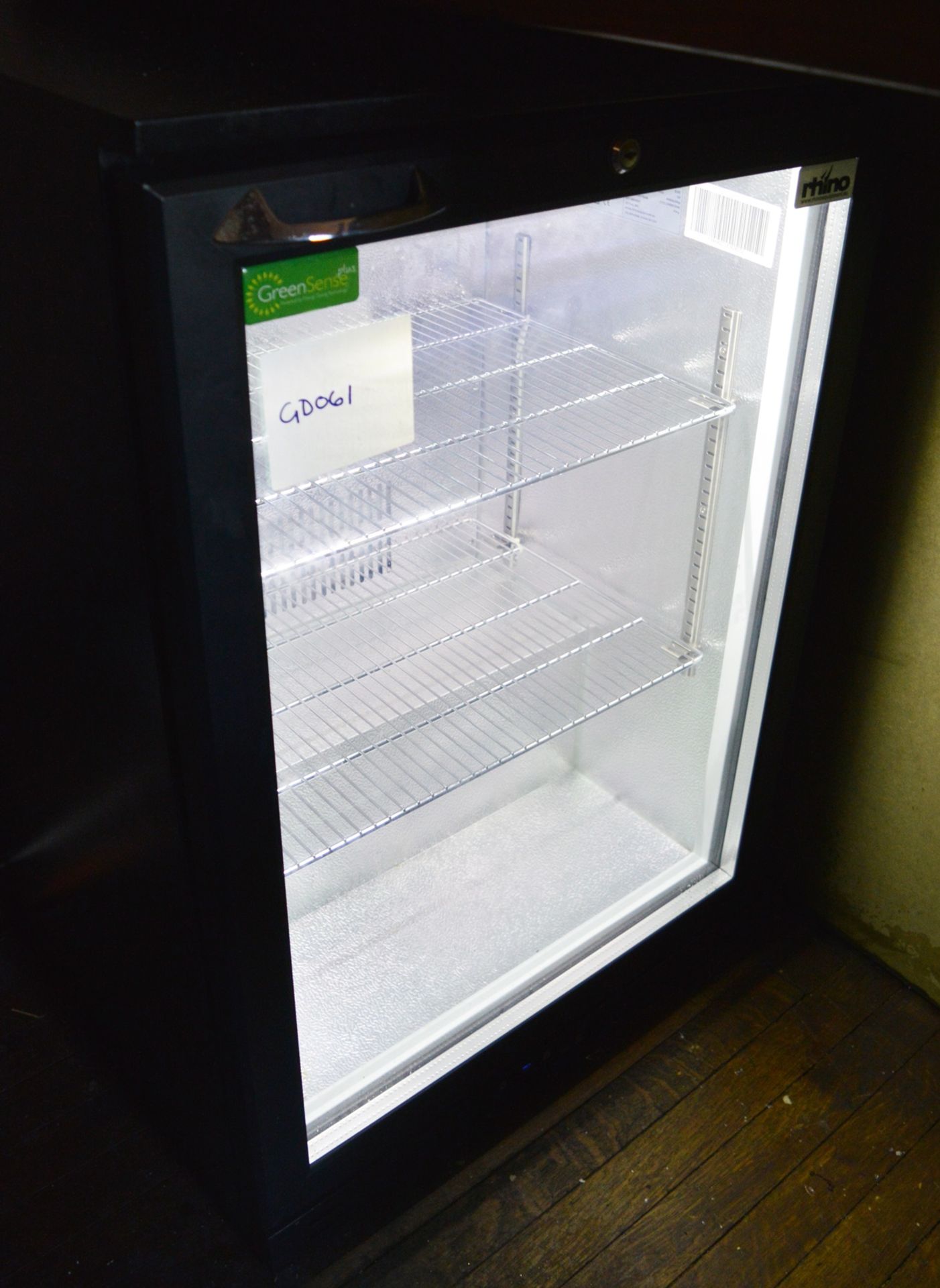 1 x Rhino Milan 600 Single Door GreenSense Bottle Cooler With Internal Shelves - BEER FRIDGE - Ideal - Image 2 of 5