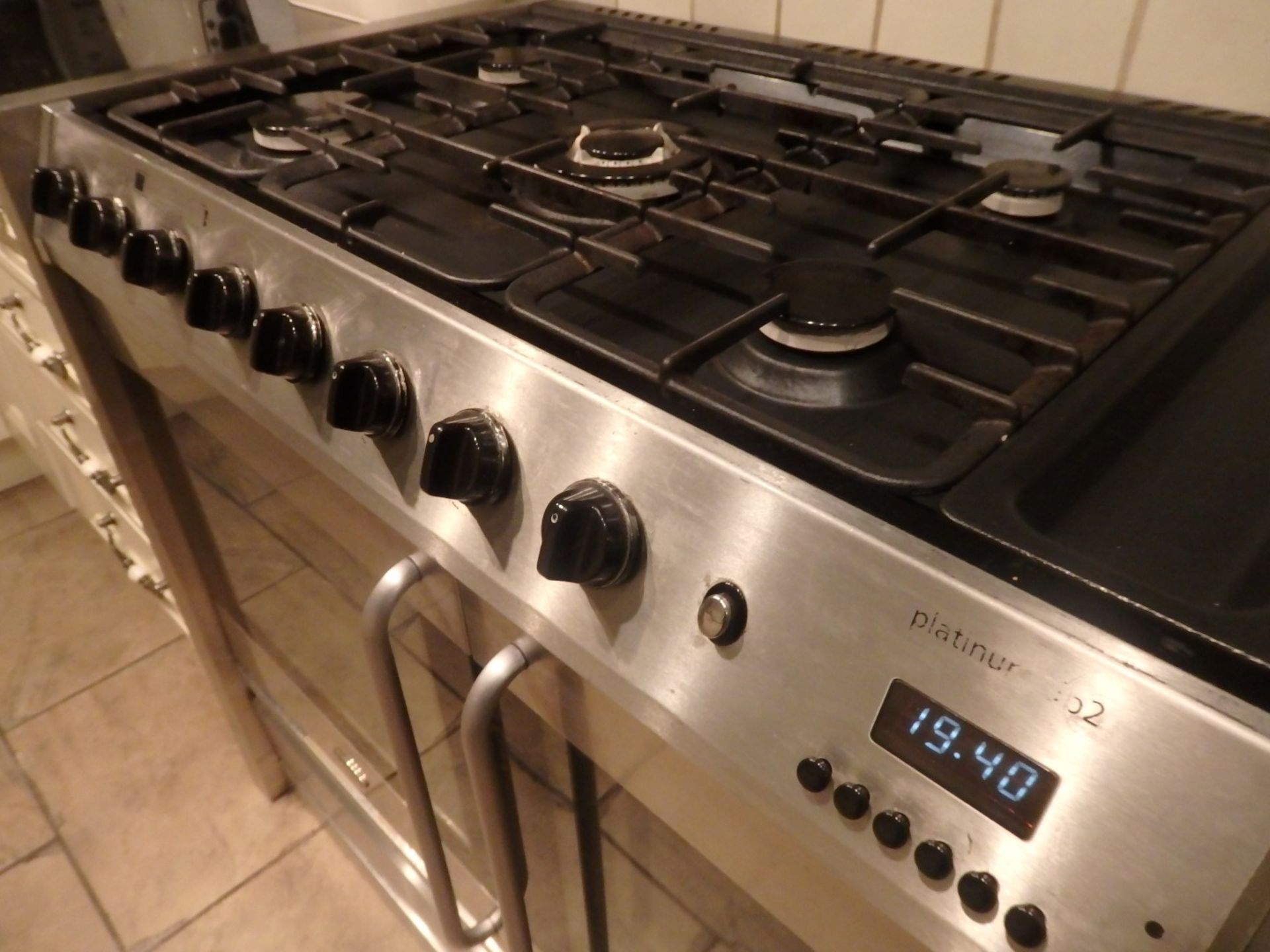1 x Belling Platinum DB2 Range Cooker - Dual Fuel - 5 Ring Gas Burner and Electric Over - - Image 4 of 13