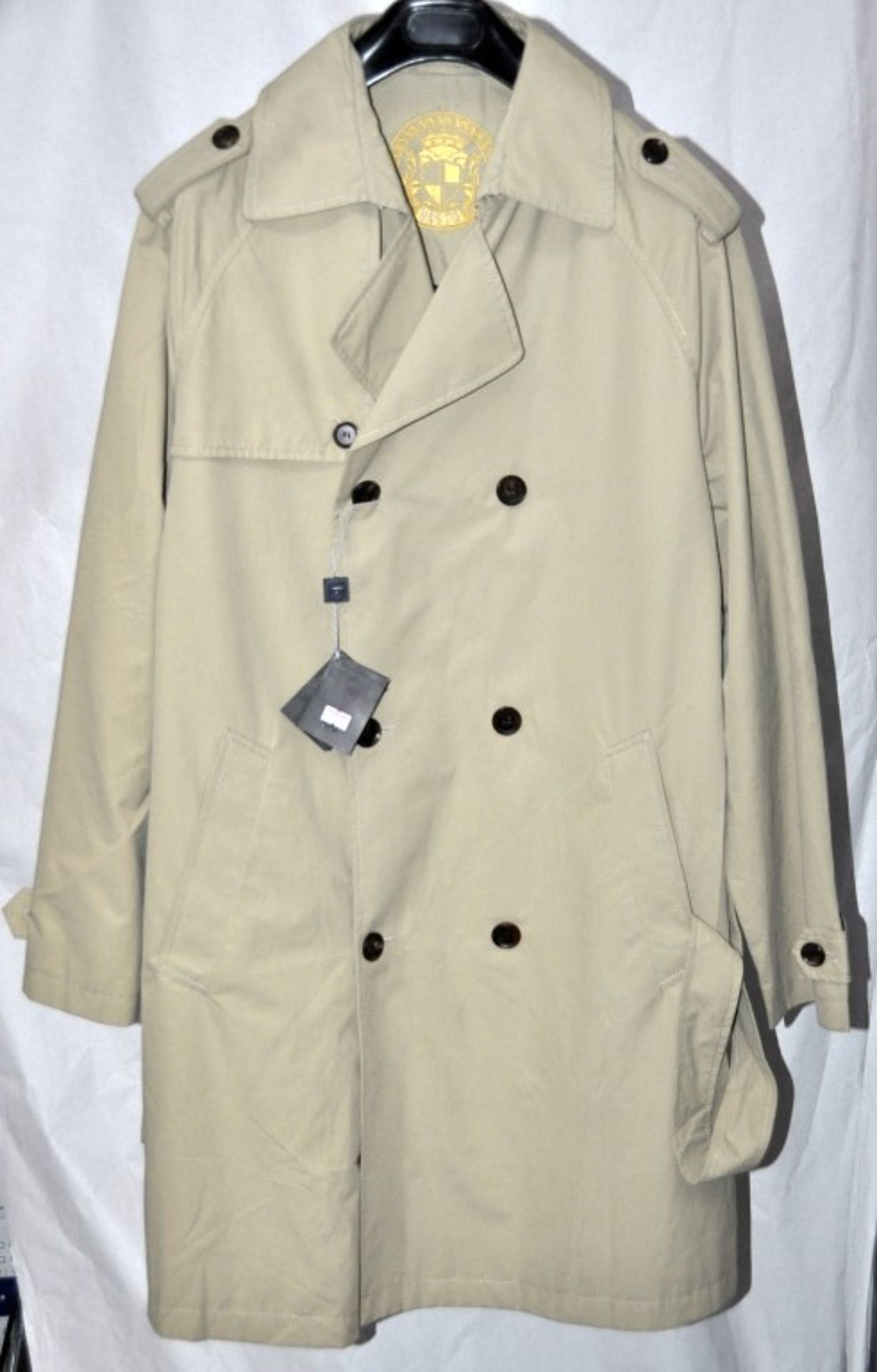 1 x Men's Trench Coat / Long Jacket By International Luxury Brand "Vasto" (BAD7107) – Size: Extra