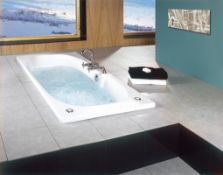 1 x Vogue Bathrooms Havari Double Ended Inset Bath Tub - Size: 1800 x 800mm - For The Ultimate