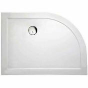 1 x Slimstone Low Profile Offset Left Hand Quad Shower Tray - Vogue Bathroom - Brand New Sealed