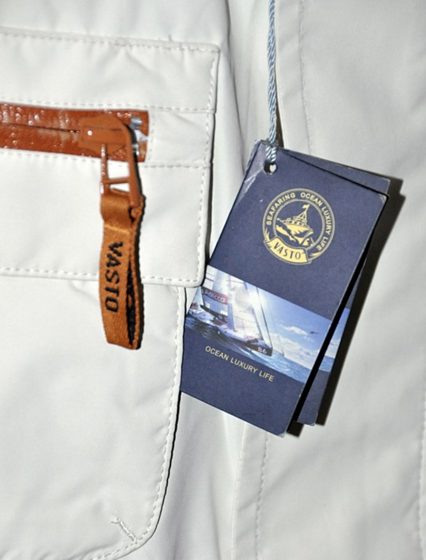 1 x Men's Hooded Seafaring Jacket By International Luxury Brand "Vasto" (SAZ7231/411) – Size: - Image 4 of 9