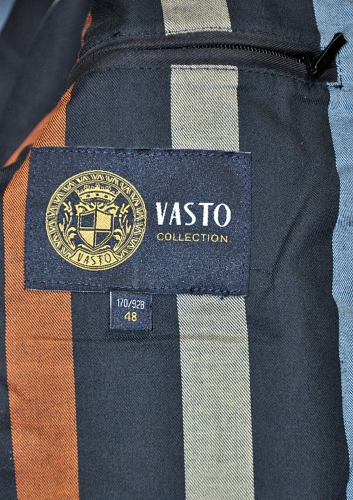 1 x Men's Long Sleeve Casual Jacket By International Luxury Brand "Vasto" (BAJ72241) – Size: Large – - Image 4 of 6