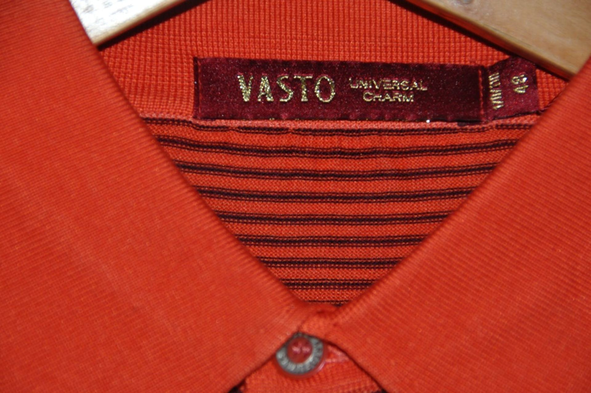 1 x Men's Long Sleeve Striped Top By International Luxury Brand "Vasto" (CAM7401) - Size: Extra - Image 2 of 5
