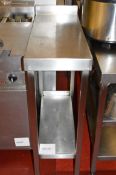 1 x Stainless Steel Commercial Counter Table Unit - H86 x W40 x D77 cms - Ref GD220 - CL105 -