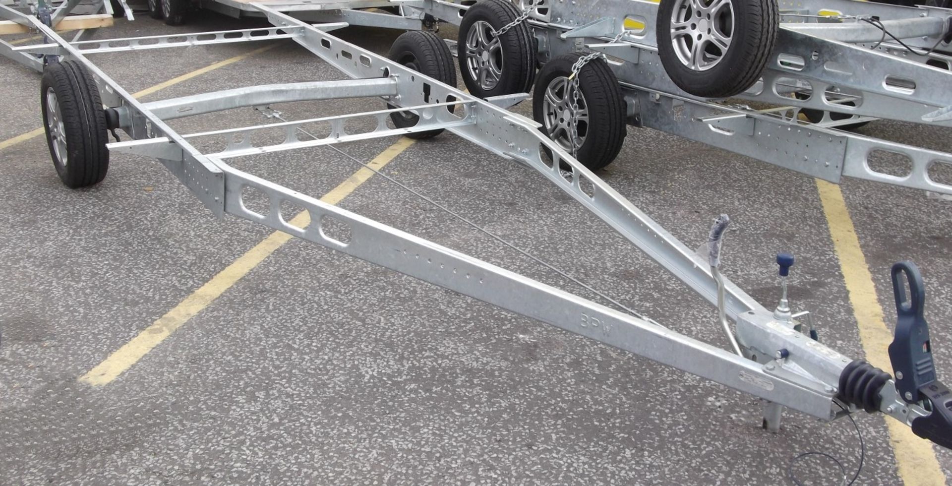 1 x Single Wheel Base Trailer - High Quality BPW Chassis - 5 Stud Wheels - Winterhoff WS3000 - Image 4 of 12