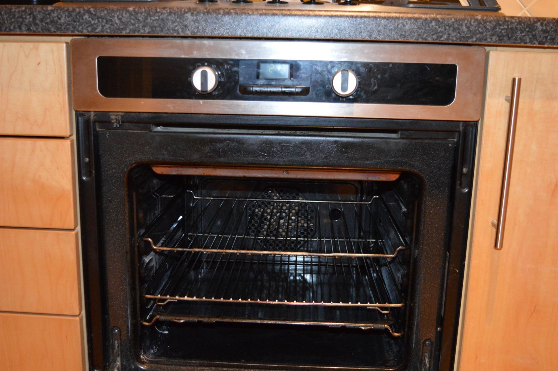 1 x Manor Cabinet Company Fitted Kitchen - Contemporary Beech Finish With Black Worktops and - Image 20 of 47