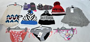 Approx 100 x Items Of Assorted Women's / Girls Clothing & Accessories – Box2219 – Inc Bikinis, Bags,
