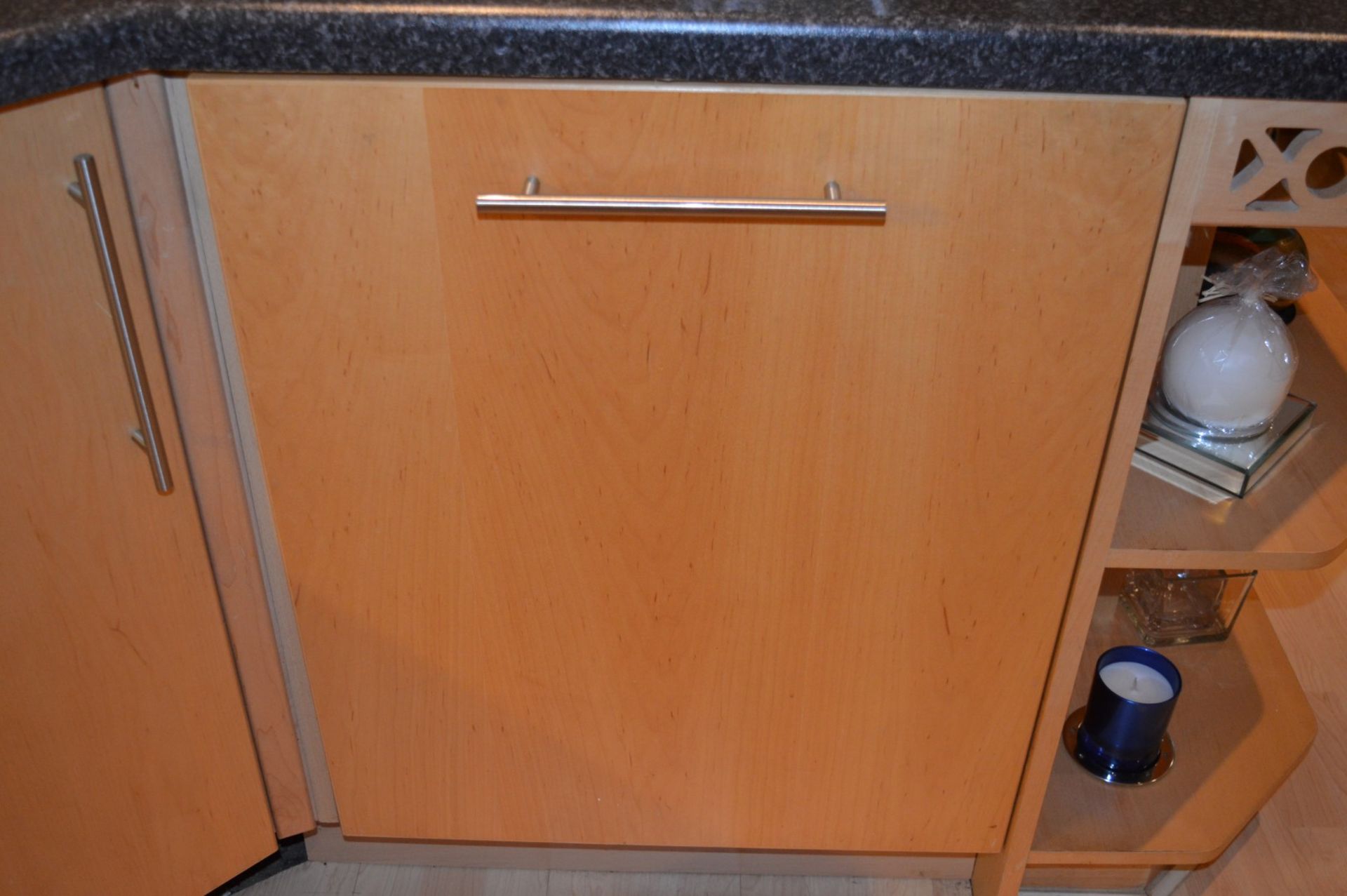 1 x Manor Cabinet Company Fitted Kitchen - Contemporary Beech Finish With Black Worktops and - Image 26 of 47