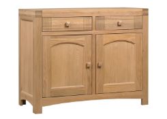 1 x Mark Webster Buckingham Small Sideboad  - Two Door/Two Drawer - White Wash Oak With a Timeless