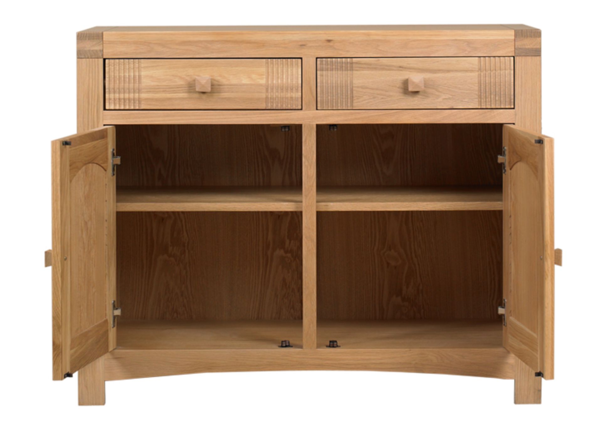 1 x Mark Webster Buckingham Small Sideboad  - Two Door/Two Drawer - White Wash Oak With a Timeless - Image 4 of 5