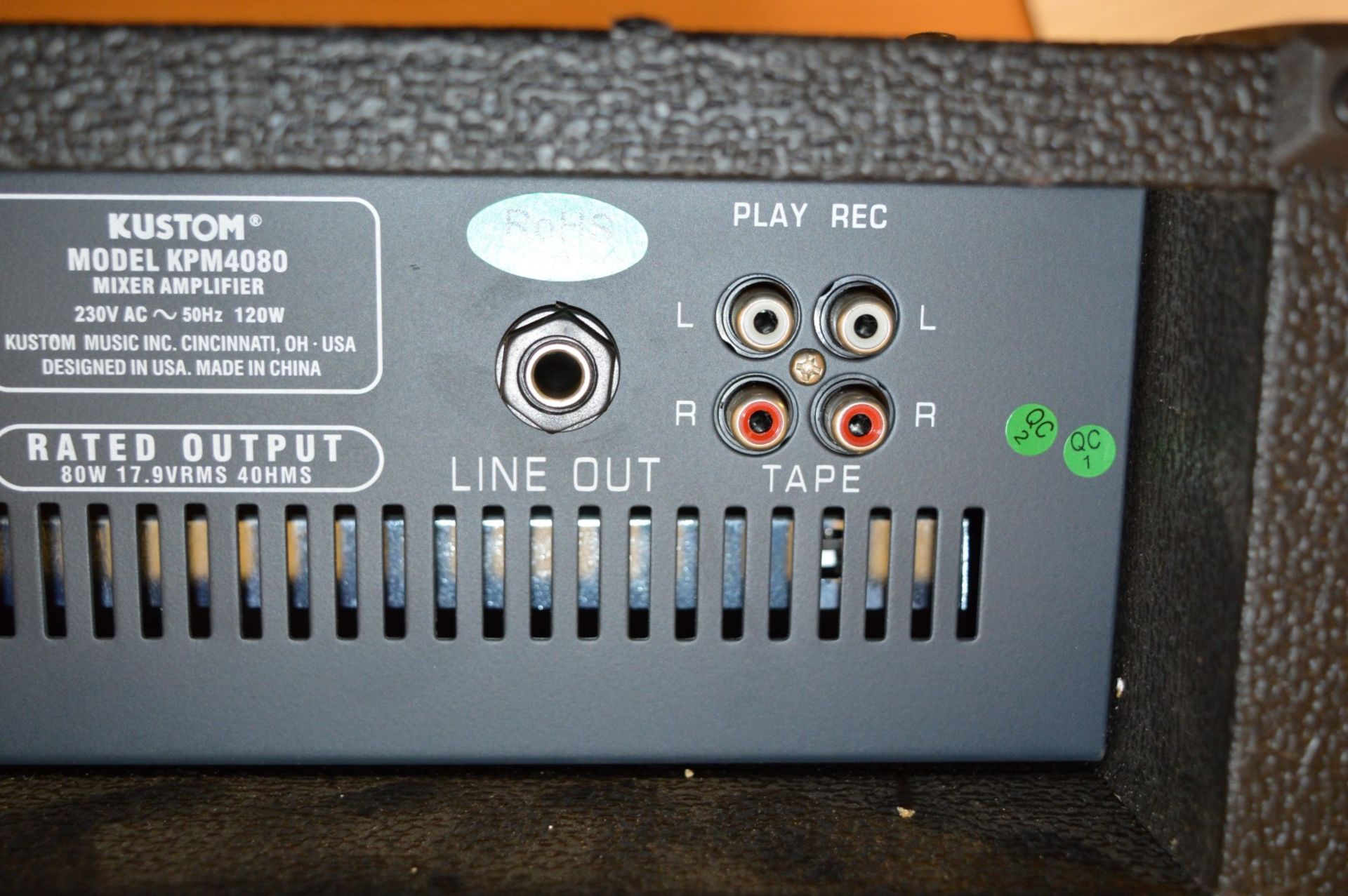 1 x Kustom KPM 4080 Powered Mixer MOSFET 80 Watt 4 Channel PA Amplifier - Unused Stock - Ideal For - Image 6 of 7