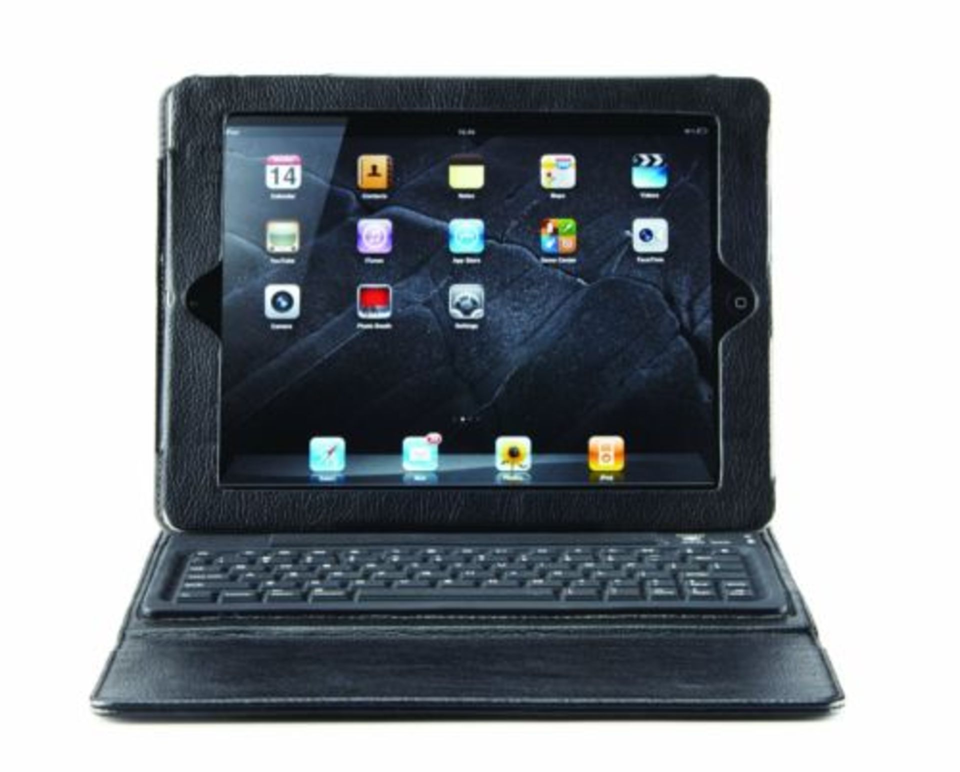 1 x Mi Genuine Leather IPAD CASE With Integrated Bluetooth 2.0 Keyboard - Wireless Keyboard, Upto 90