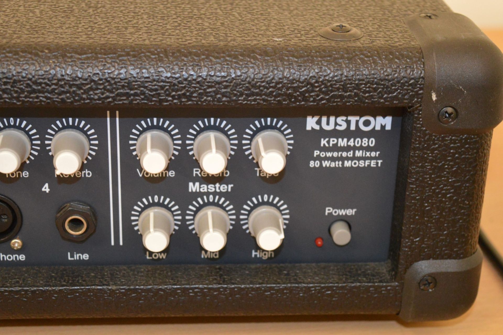 1 x Kustom KPM 4080 Powered Mixer MOSFET 80 Watt 4 Channel PA Amplifier - Unused Stock - Ideal For - Image 4 of 7
