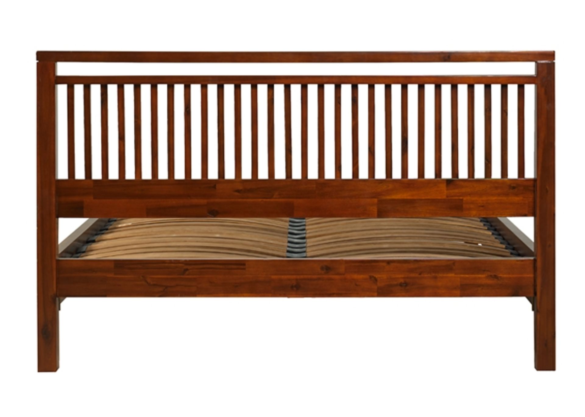 1 x Mark Webster Korutla 6ft King Size Bed Frame - Beautifully Crafted From Solid Acacia Wood - - Image 2 of 4