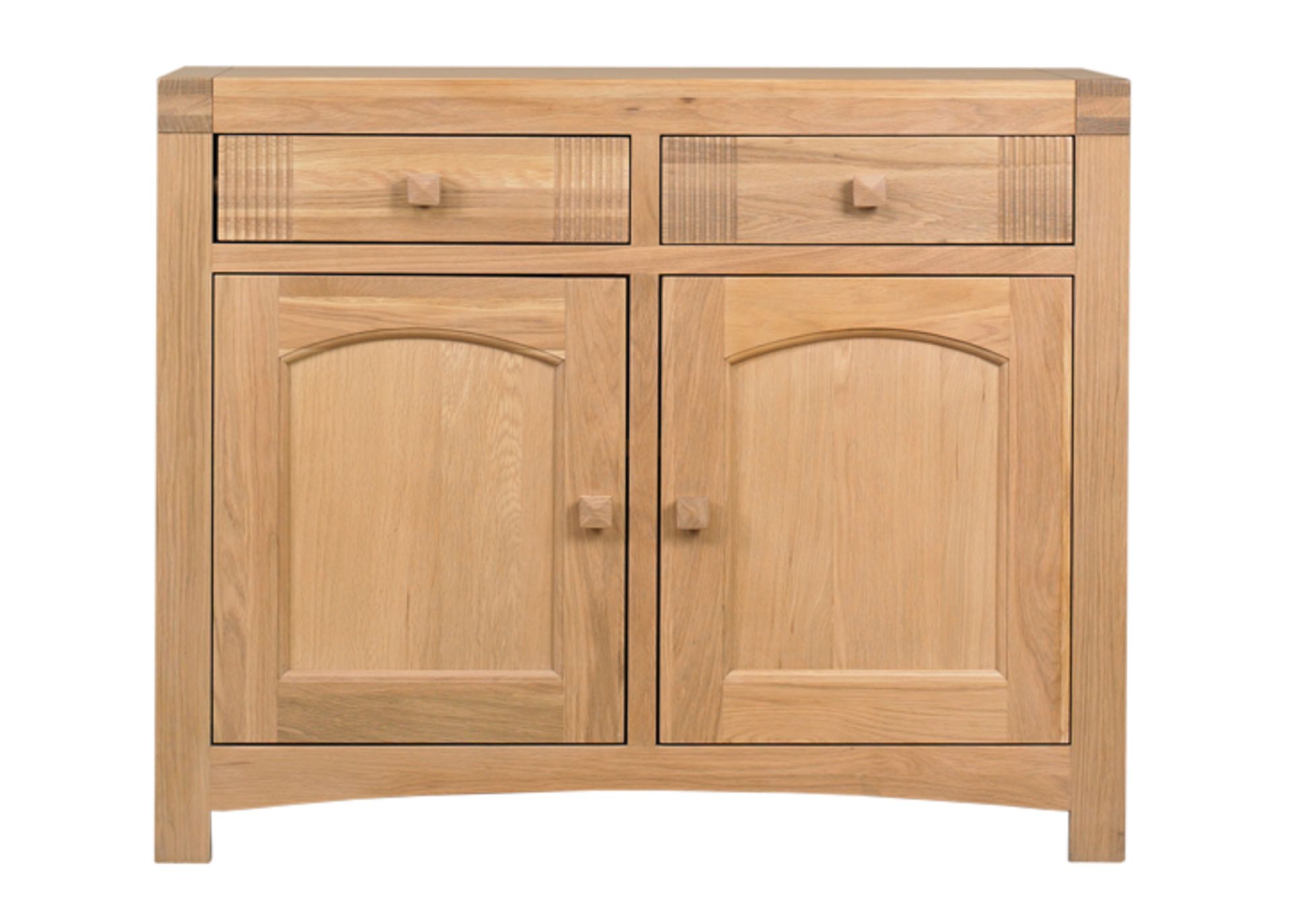 1 x Mark Webster Buckingham Small Sideboad  - Two Door/Two Drawer - White Wash Oak With a Timeless - Image 3 of 5
